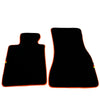 BMW X6 Series E71 SUV (2008-2014) Orange Trim AutoWin Black Floor Mats