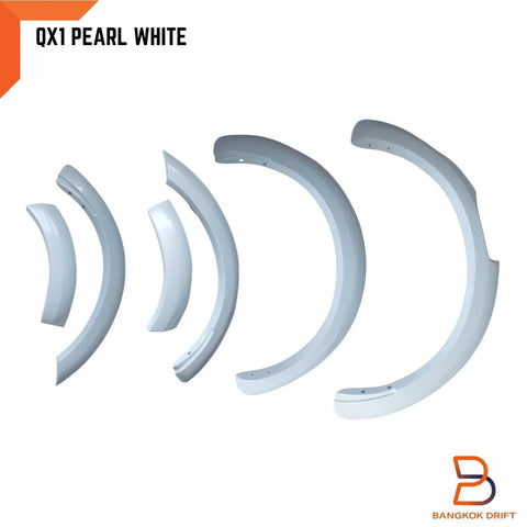 Nissan Navara NP300 White Pearl QX1 Fender Flares (2021-2023)