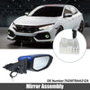 Honda Civic 5 Pin Right Side Door Mirror Assembly Blue (2016-2020)