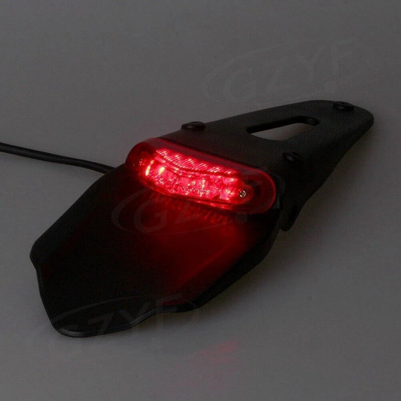 Enduro Dirt Bike Motorcycle Tail Lamp Red Rear LED Brake Stop Lights