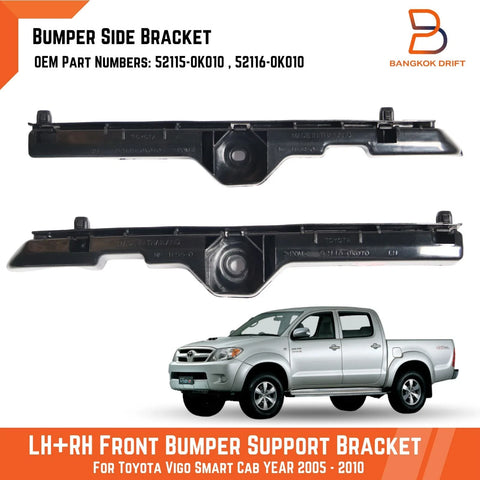 Toyota Hilux Front Bumper Slide Guard Support Bracket (2005-2011)