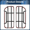 Ford  -  Pair Carbon Fiber Red Headlight Trim Bezels