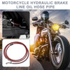 Motorcycle Brake Line 74.8" 10mm Hydraulic Oil Hose Stainless Steel Red
