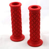 Sports Bike Red Motorcycle Gel Hand Grips 7/8in