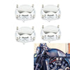 YAMAHA V-Max 1200 4 x Chrome Carburetor Diaphragm Top Cap (1994-2007)
