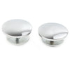 Harley Street Glide Trike Chrome Aluminum Inner Fairing Mirror Plugs (2009-2023)