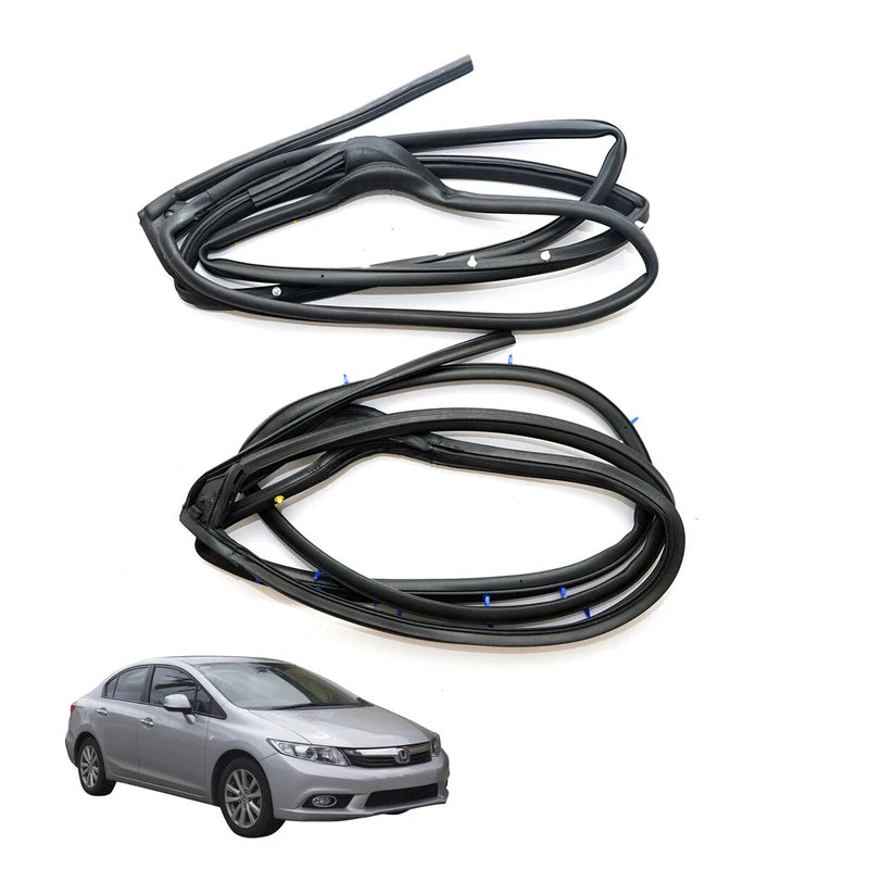 Honda Civic FB1-FB5 2012-2015 Rear Door Weatherstrip Rubber Seal Set