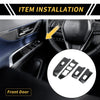 Ford Maverick Carbon Fiber Front Door Window Switch Panel Set (2022-2024)