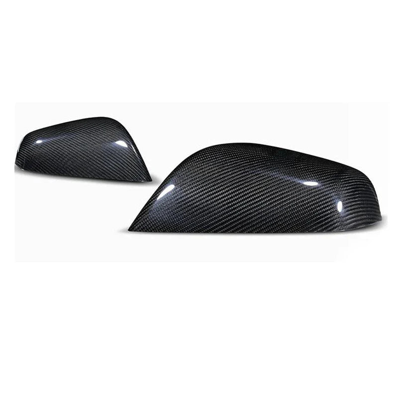 Tesla Model S 2012-2019 100% Carbon Fiber Stick-on Side Mirror Caps Cover