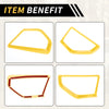 Jeep Wrangler JL JLU (2018-2024) Yellow A Pillar Speaker Cover Trim