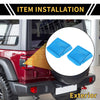 Jeep Wrangler JL JLU (2018-2024) Light Blue Tail Light Side Cover Trim