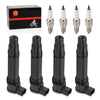 Honda CBR600RR 2007-2024 w / Iridium Spark Plug Set of 4 Ignition Coils