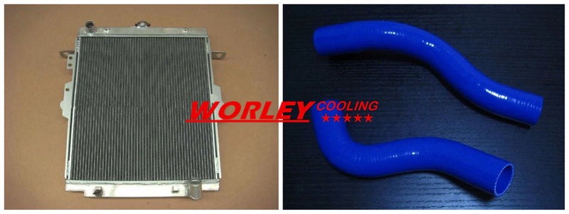 Landcruiser HDJ78 HDJ79 HZJ78 HZJ79 Aluminum Radiator + Blue Hose (1990-2007)