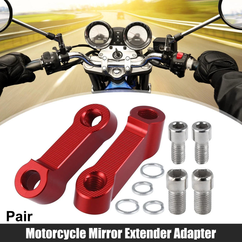 Honda Yamaha Mirror Extender Adapter 2 x 10mm 8mm