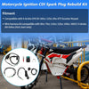 Motorcycle Ignition Wire Harness Key Switch Ignition Coil CDI Spark Plug