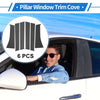 Mitsubishi Xpander 6 Pcs Door Pillar Window Trim Carbon Fiber (2018-2023)