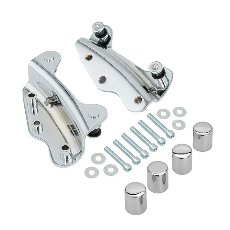 Harley Street Glide Chrome 4 Point Docking Kit w Covers (2009 - 2013)