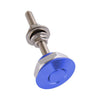 Universal Car 25mm Blue Front Bumper Hood Pin Lock Latch Catch