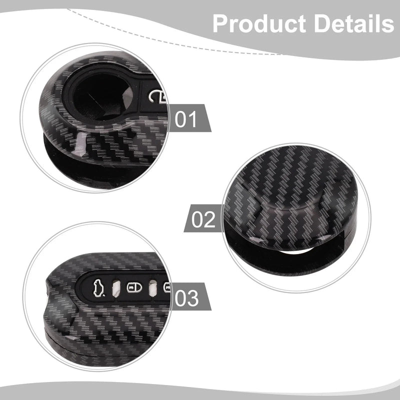 Fiat 500 Ducato Abarth Doblo Carbon key case key cover (2007–2024)