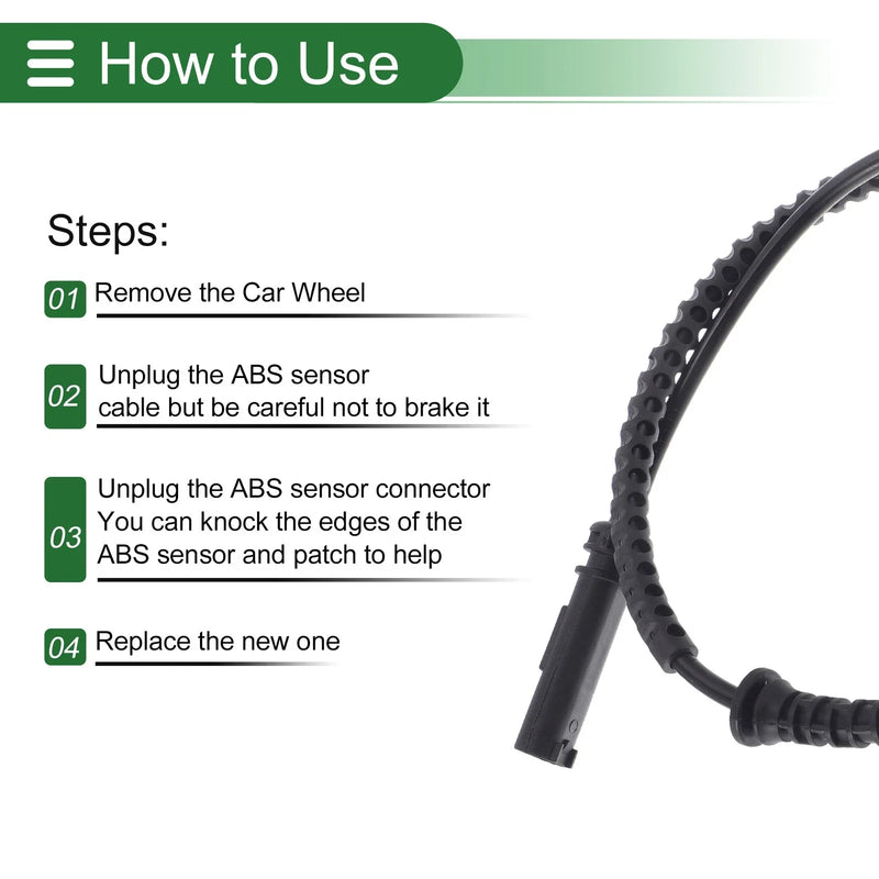 BMW X2 1 x ABS Wheel Speed Sensor (2013 - 2020)