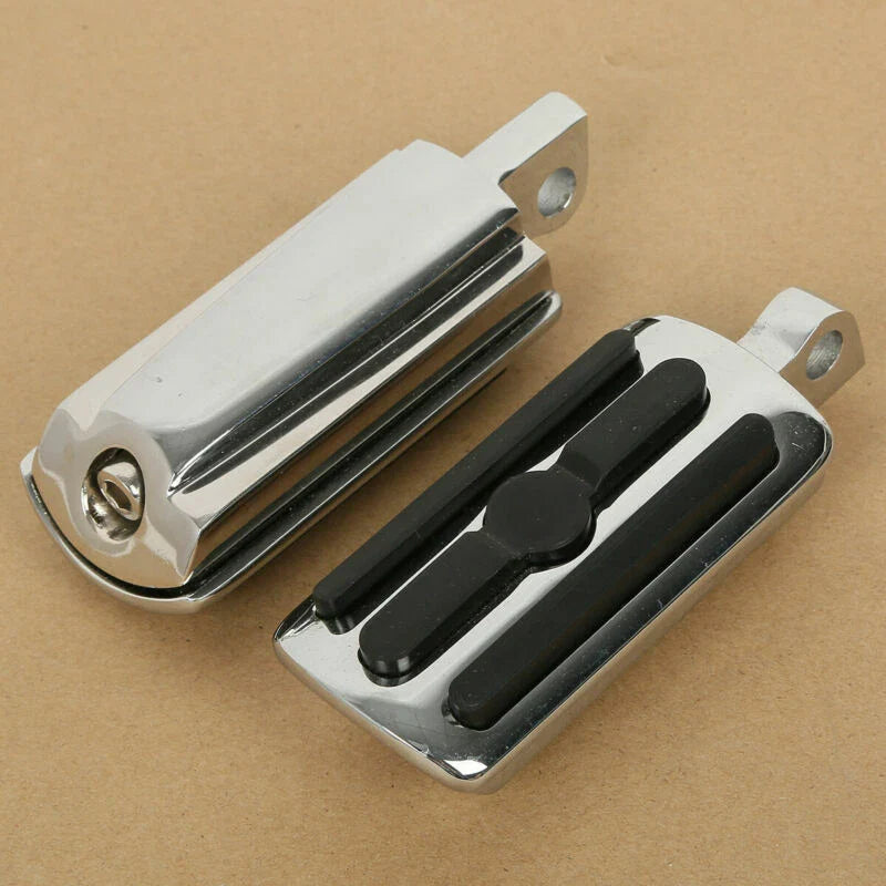 Harley 1 1/4" Short Angled Highway Bar Engine Guard Footpegs