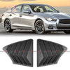 Infiniti Q50 Carbon Fiber Look Side Window Louver Cover Trim (2014–2023)