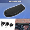 Motor Bike Vintage Flat Cafe Racer Retro Cushion PU Leather Black Set Seat