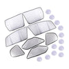 Honda Fit 4 x Side Window Silver Privacy Sunshade Covers (2008-2013)
