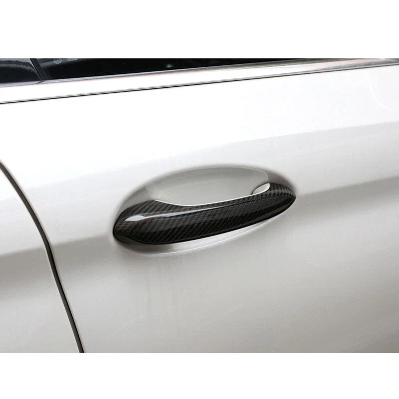 BMW X3 X4 X5 2018-2021 Real Carbon Fiber Exterior Door Handle Cover Trim Fit