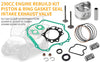 Club Car FE290 Golf Cart Engine Rebuild Kit Piston Gasket Valve
