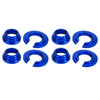 Nissan Maxima 300ZX Blue Aluminum Rear Sub Frame Bushing Collars (1989-1996)