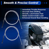 2 x 4m Boat Throttle Shift Control Cable Marine Outboard Remote Cable Grey