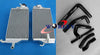 Honda CR250 CR250R Aluminum Radiator + Black Hose (2000-2001)