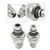 Ford Mustang 6AN & 8AN Silver Fuel Rail Fitting Adapter (1986-1998)