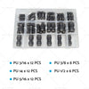 50pcs Quick Connect Pneumatic Push-in Air Line Hose Joiners
