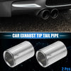 BMW 328i 325i E90 (2007-2010) Silver Tone Car Exhaust Tips