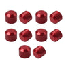 Harley Twin Cam Electra Glide Dyna 10 x Engine Cover Bolts Screw Caps CNC Red