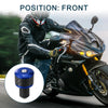 Motorcycle Handlebar End Plug 18-20mm 2 x Aluminum Alloy Universal Blue