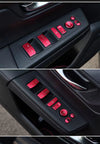 Honda CRV 13Pcs Red Alloy Door Window Lift Button Trim (2023–2024)