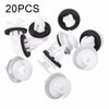 Car Clips / 20Pcs / White Panel Retainer Trim With Washers