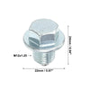 Lexus M12 x 1.25 Engine Oil Drain Plug Screws with Seal Rings