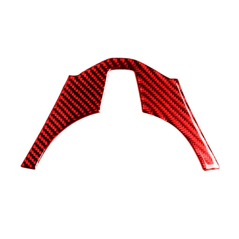Mazda 3 Axela Red Carbon Fiber Steering Wheel Trim Cover (2014-2016)