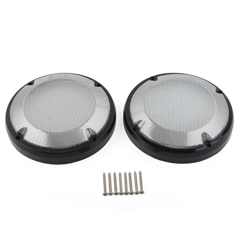 Harley Touring Electra Glide 6.5" Saddlebag Lid Speaker Grill Covers (83-20)
