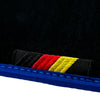 BMW X3 Series E83 SUV with Blue Trim AutoWin Black Floor Mats (2003-2010)