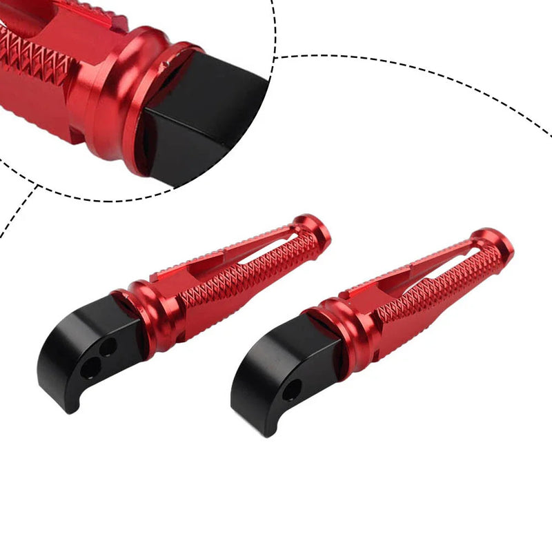 Yamaha R3 R15 R25 MT-03 MT-07 MT-09 XSR700 Red Rear Foot Pegs (2015-2023)