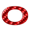 Car Badge Carbon Red Decals Stickers Emblem Alphabet Letters