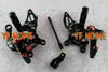 Aprilia RSV4 2009-2011 - Black Motorcycle Accessories Rear Set Footpegs