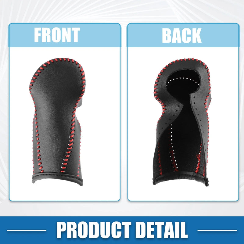 Honda CR-V 2017-2022 Black Faux Leather Red Line Gear Shift Lever Cover