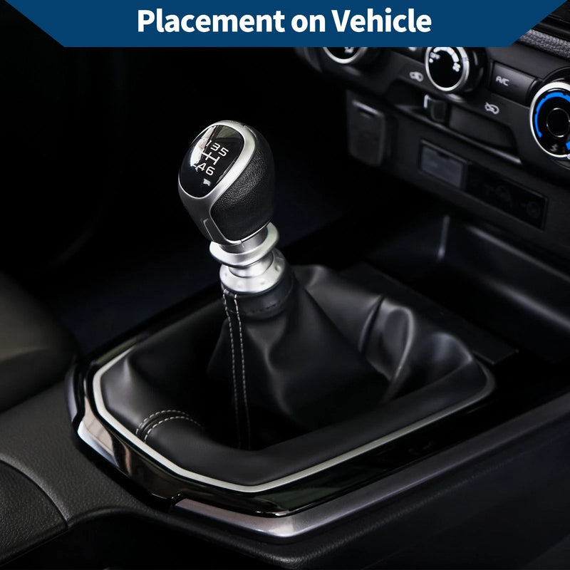 Ford Focus MK2 Car Gear Shift Stick Gaiter Black White Leather (2004-2012)