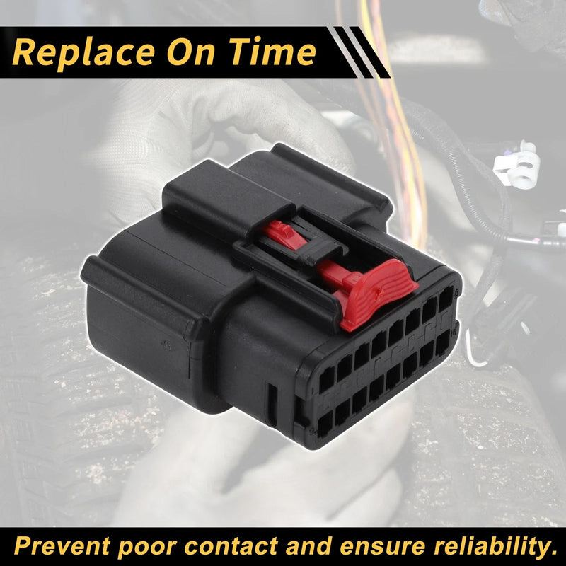 Ford Female Adapter 1Pc 16 Pins Headlight Connector Plug